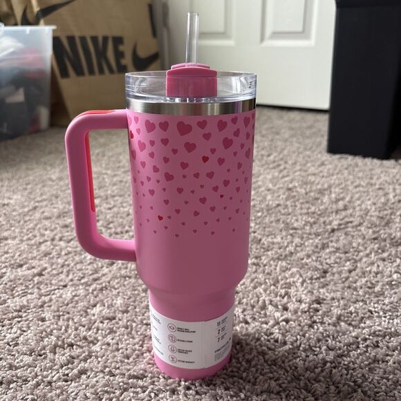 Stanley Target Exclusive Valentine’s Day 2025 Sweet Hearts 40oz Tumbler IN HAND! - Picture 4 of 7